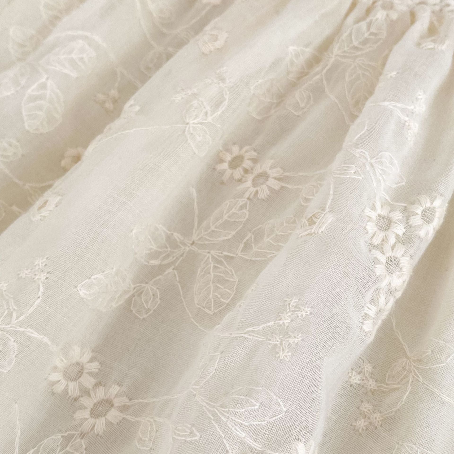Summer Arrival Baby Girls Apricot Tulle Fly Sleeves Flowers Embroidered Pattern Onesies